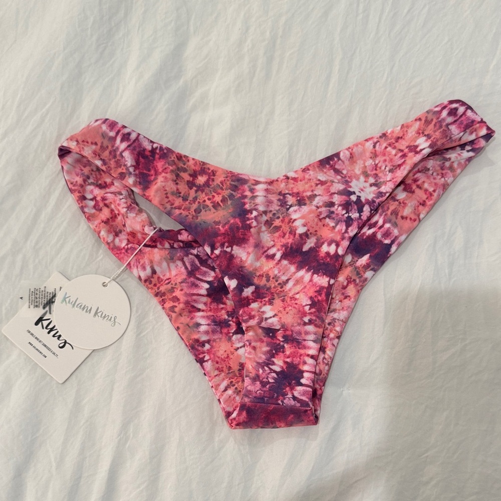 Kulani Kinis Kids Pink and Purple Tie-Dye Bottoms